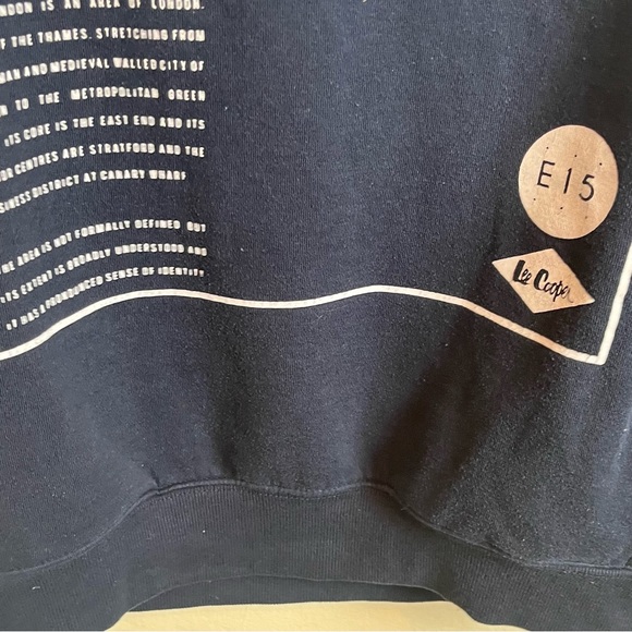 Lee Cooper UK-hoodie with British flag/graphic front-Navy-XL - Picture 5 of 14